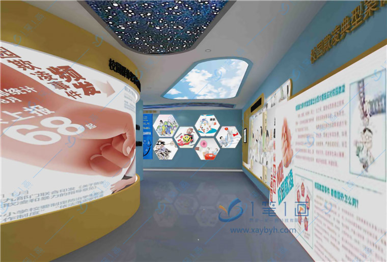 多媒體法制教育展廳,青少年法治教育基地，多媒體展館設(shè)計(jì),多媒體互動展品-多媒體道德與法制展廳制作解決方案_西安一筆一畫科技有限公司