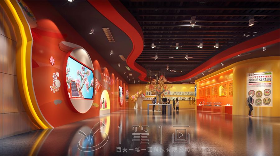 省民族共同體體驗館,多媒體設(shè)備創(chuàng)意方案,展廳建設(shè)最新效果圖