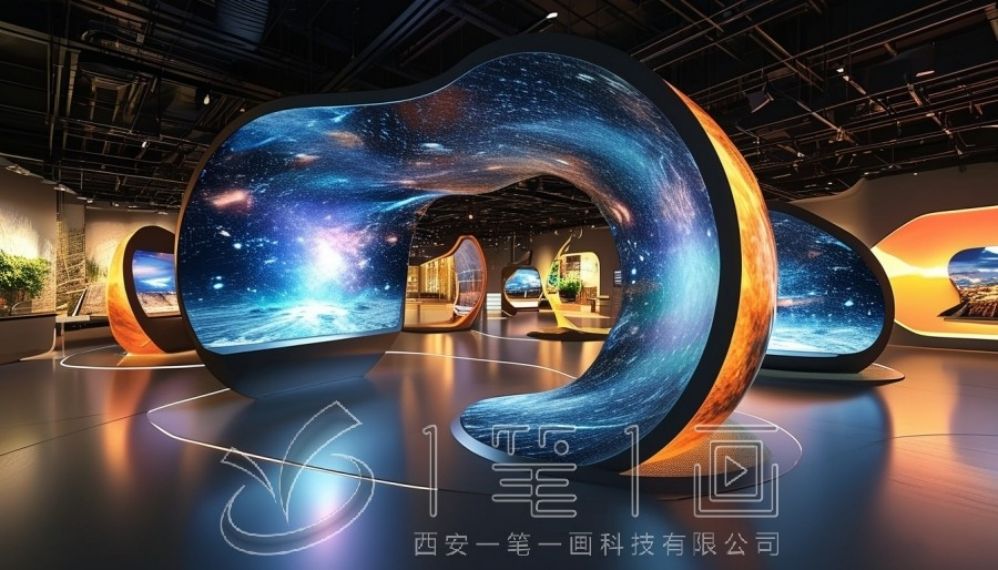 國防教育展廳設計, 互動多媒體設備, 現(xiàn)代化展示解決