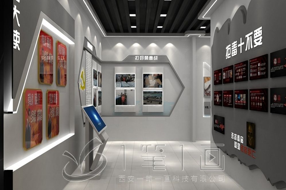國防動員教育基地, 互動多媒體展示, 創(chuàng)新設計方案, 多媒體設備, 展廳布局設計