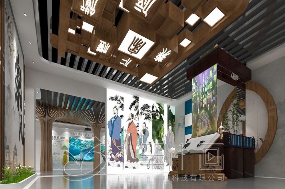 中醫(yī)藥展廳設計, 互動多媒體設備, 現代化展示