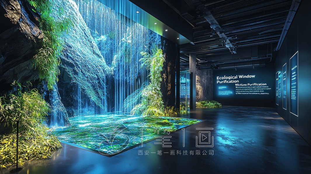 水情教育基地展廳設(shè)計方案，沉浸式多媒體水利展廳建設(shè)互動設(shè)備開發(fā)公司