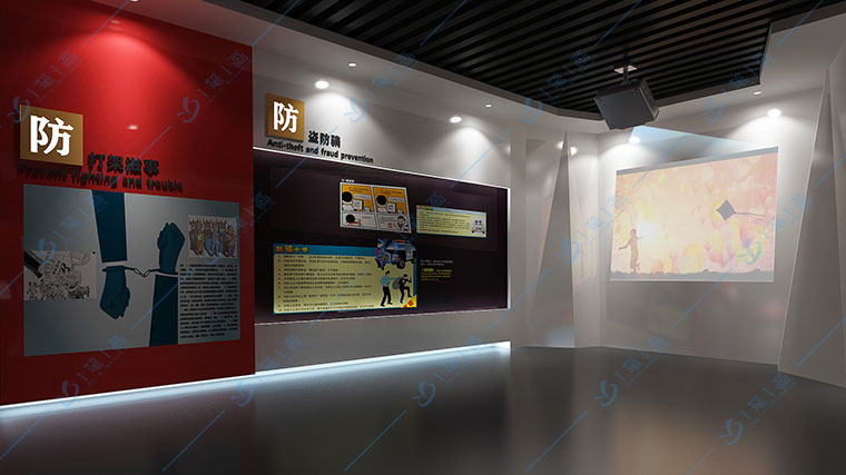 青少年法治展廳多媒體方案，法制教育基地-預(yù)防青少年吸毒警示教育基地