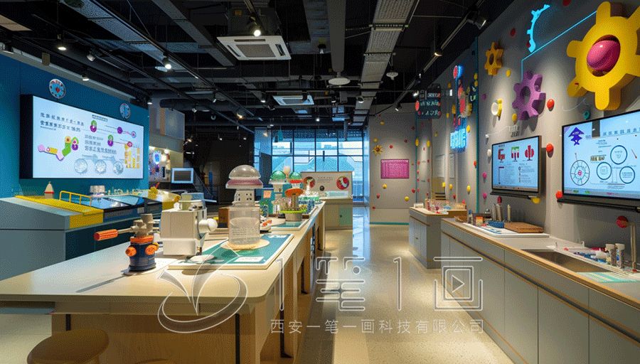 一筆一畫市兒童科普教育基地效果圖設計