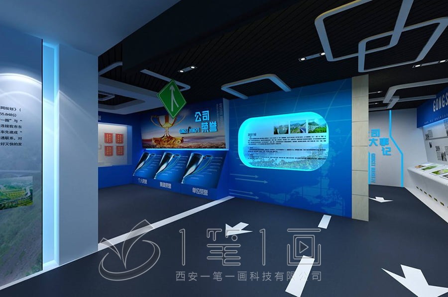 現(xiàn)代化企業(yè)展館設計效果圖